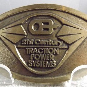 Vintage Traction Power Systems Belt Buckle
